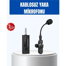 TeknoKapsül Kablosuz 2.4 Ghz Yaka Mikrofonu – 60 M Menzilli, Gürültü Azaltıcı, Şarjlı Taşınabilir