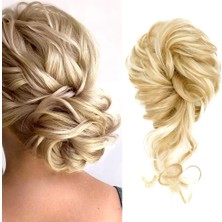 Chic Haven Lı Lastikli Kuyruklu Topuz Toka / Balköpüğü / Açık Platin Röfle