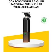 TeknoKapsül 3’ü 1 Arada Şarjlı Erkek Bakım Seti – Saç, Sakal Burun Tüyü Kesme Makinesi
