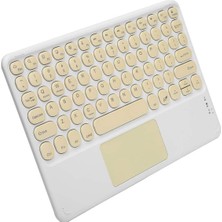 M Merc Giyim Touchpad Uyumlu Bluetooth Klavye Slim Kablosuz Wifi Q Klavye