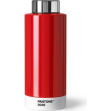 Pantone Thermo Steel Paslanmaz Çelik Matara / Termos Kırmızı 2035