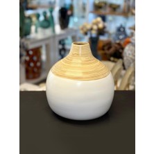 Sever Bambu Beyaz Vazo 13X24CM