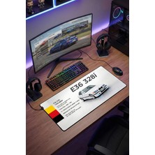 Sonictouch Kişiye Isme Araca Özel Fotoğraflı Xxl Dikişsiz Gamer Arabalı Klavye Mousepad 40X90CM