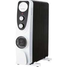 Freedom Books LUX13-FP-BW 13 Dilim Siyah Beyaz 2900 W Yağlı Radyatör