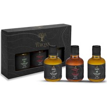 Villa Turqan - Fesleğen, Biberiye, Acı Biber Aromalı Zeytinyağı 250 ml - 3'lü Tanışma Seti