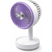 Mdstech Mini Fan Teleskopik USB Type-C Şarjlı 3 Hızlı Taşınabilir Masaüstü El Fanı Soğutucu