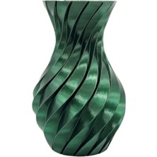 M Merc Giyim 3D Ürün Spiral Vazo Yeşil