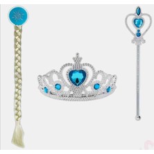 Kaplantoys Elsa Asa Saç Toka 3lü Set