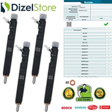4x EJBR01801A Delphi Enjektör Renault Clio Megane Kangoo 1.5 Dci 28232248