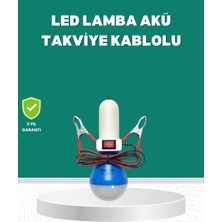 TeknoKapsül Aküden Çalışan 12V LED Ampul Taşınabilir Kullanım