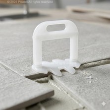 Freedom Books Profesyonel Seramik Seviye Tespit Sistemi Klipsi - ve Döşeme Aparatı - Yüksek Mukavemetli Plastik Derz Artısı - Kot Farkı Giderici Seviyeleme Sistemi (2MM-100 Adet)