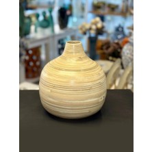 Sever Bambu Bej Vazo 13X24CM