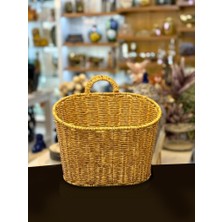Sever Bej Sentetik Rattan Askılı Sepet 21X11X27CM