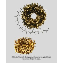 M Merc Giyim Animasyonlu LED Işıklı 10 Metre Uzaktan Kumandalı Dekoratif Işık