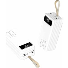 M Merc Giyim Powerbank 60.000 Mah Taşınabilir Şarj Hızlı El Fenerli Dijital Göstergeli