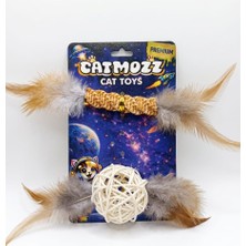 Catmozz Premium Doğal Örgü&bambu Top Oyuncak