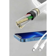 M Merc Giyim Iphone Tüm Modellerle Uyumlu Hızlı Şarj Kablosu Ios 30W