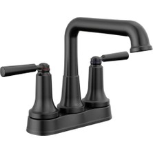 Freedom Books Saylor Mat Siyah Banyo Bataryası, Banyo Lavabo Bataryası, Banyo Lavabosu Için Merkezli Banyo Bataryası, Mühür Teknolojisi, Metal Tahliye Montajı, Mat Siyah 2536-BLMPU-DST