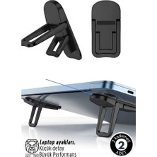 AlanSansli Lukas Schneider Serisi 2’li Siyah Laptop Standı - Ergonomik 2 Kademeli Yükseltici 722893
