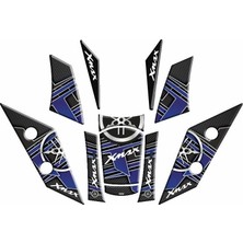 Gogo Premium Yamaha Xmax 2018 - 2022 Uyumlu Tank Pad Set 008