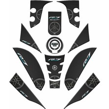 Gogo Premium Yamaha R7 2021 - 2024 Uyumlu Full Tank Pad Set 001