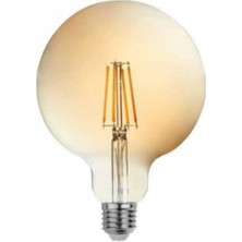 PremiumPort Edison 6W Rustik LED Bay G125 Ampul, Sıcak ve Şık Aydınlatma Sağlar