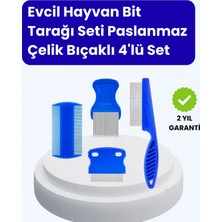 Pileli Store Evcil Hayvan Bakımı Için Dayanıklı ve Çok Amaçlı Tarak Seti (4 Parça)