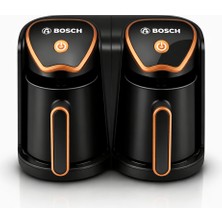 Bosch Ikili Türk Kahve Makinesi | Çift Hazneli, Otomatik Pişirme, Siyah Modern Detay 600 ml