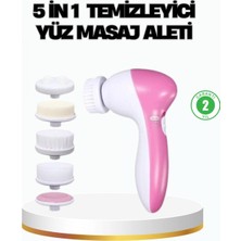 Pileli Store 5’i 1 Arada Yüz Temizleme Cihazı – Masaj Fırça Peeling ve Krem Uygulama Aparatlı