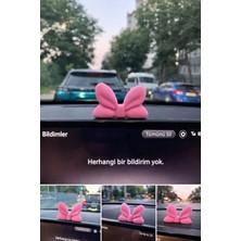 DecoVera Pembe Fiyonk Oto Torpido Süsü Araba Süsü 2 Adet - Araç Içi Aksesuar Dekoratif Fiyonk - Oto Aksesuarı