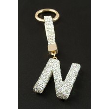 Zero Land Storozal Harfli Saroski Taşlı Anahtarlık - N
