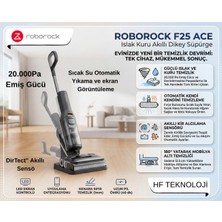 Roborock F25 Ace Islak Kuru Akıllı Dikey Süpürge + Xiaomi Akıllı Baskül Hediye