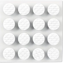 Freedom Books Beyaz Yapışkanlı Tampon Pedleri 40 Adet, Kendinden Yapışkanlı Kauçuk Pedler 3/8 "yuvarlak, Dolap Kapısı Kauçuk Tamponlar, Dolapları ve Çekmeceleri Korumak Için Tasarlanmış, Ses Sönümleme, Beyaz