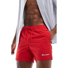 Champion Beach Shorts Erkek Su Itici Mayo Şort Kırmızı