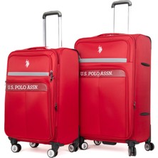 U.s. Polo Assn. Büyük ve Orta Boy 2 Li– Körüklü Geniş Hacimli Kumaş Valiz Ultra Hafif