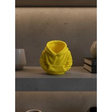 M Merc Giyim Sarı Hoodie Kalemlik 10X10 cm Masa Üstü Düzenleyici