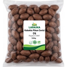 Laraska Kabuklu Pikan Cevizi Çiğ 500G Katkı Maddesiz - Pecans In Shell Yerli Büyük Boy