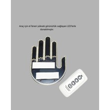 M Merc Giyim Uzaktan Kumandalı LED Jest Işığı – 3 Farklı Hareket Modu