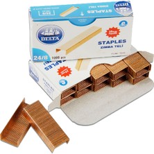 Kitabevimden Delta Zımba Teli 1000 Li 35 Syf 24/8 Sarı (10 Kutu)