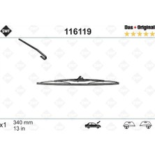 Valeo Zengemtx Silecek Süpürgesi Arka Golf3-Golf4 340 mm
