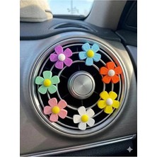 DecoVera Otomobil Klima Süsü Papatya Araç Içi Aksesuar 3 Adet