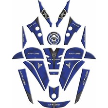 Gogo Premium Yamaha MT25 2020 - 2024 Uyumlu Full Tank Pad Set 005