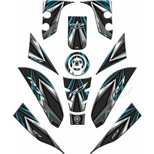Gogo Premium Yamaha R7 2021 - 2024 Uyumlu Full Tank Pad Set 005