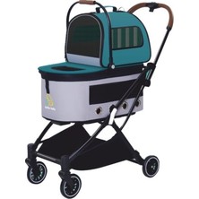 Zengemtx Eurodog Katlanabilir Köpek Arabası Yeşil 67X49X99C