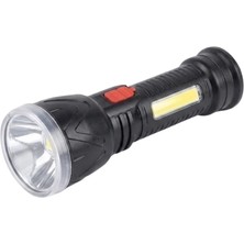 Zero Land Zengemtx Şarjlı LED El Feneri 9 LED Güçlü Işık ve 4 Modlu Kullanım