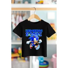 Book OrBook Kirpi Sonic Walks %100 Pamuk Premium Kalite Çocuk Tişörtü (3-12 Yaş)