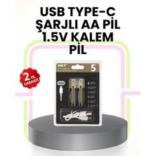 Midas Toptan Home Tekrar Şarj Edilebilir Aa USB Type-C Pil | 1000+ Döngü | 1.5V Sabit Voltaj