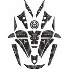 Gogo Premium Yamaha MT25 2020 - 2024 Uyumlu Full Tank Pad Set 006