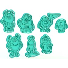 Hobist Sevimli Canavarlar Monster Kurabiye Kalıbı - Oyun ve Şeker Hamuru Şekillendirici