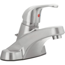Freedom Books Aqua 30-B410-AV-BN Watersense Sertifikalı Banyo Lavabo Bataryası, Fırçalanmış Nikel Tek Kulp